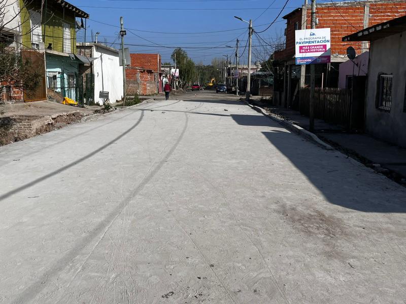 Lomas pavimentación
