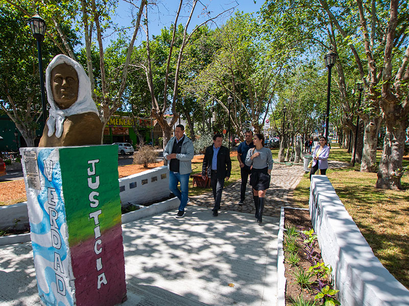 Culminó la puesta en valor del boulevard sobre Av. San Martín