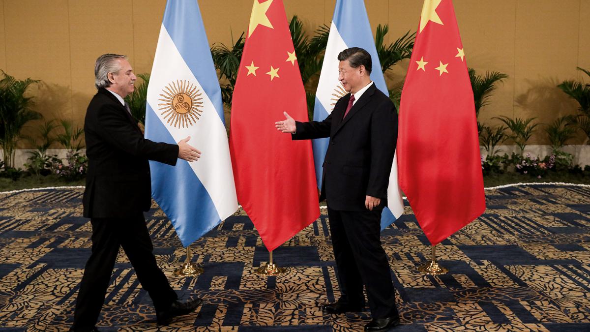 Alberto Fernández y Xi Jinping